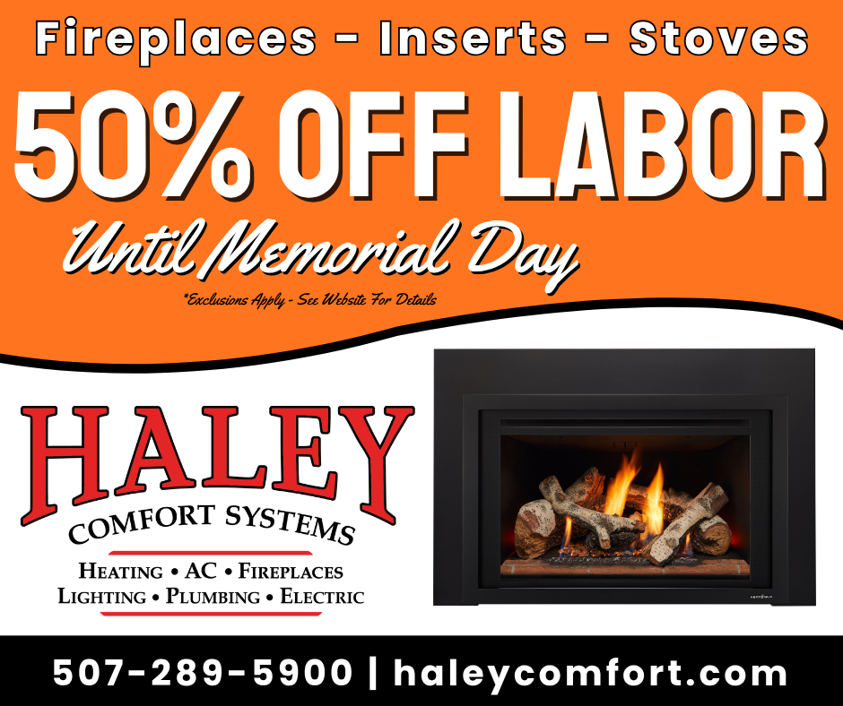 Half Off Labor – Fireplaces, Inserts, & Stoves 