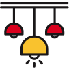 Colorful lighting icon