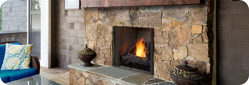 Wood fireplaces
